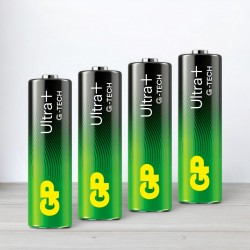 Батарейка лужна GP Ultra Plus alkaline LR6, AA, 1,5V, 4шт/уп
